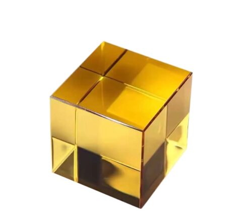 Wholesale custom gold mirrored acrylic display cube