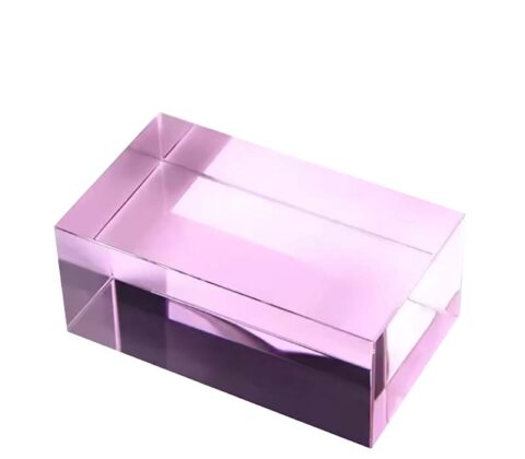 Wholesale custom translucent pink acrylic display block