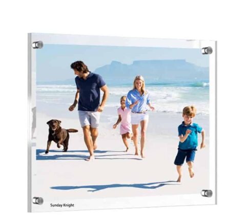 Wholesale custom acrylic wall mount frameless photo frame