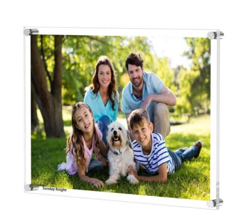 Wholesale custom acrylic hanging family picture frame