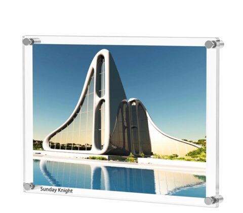 Wholesale custom acrylic wall frameless photo frame