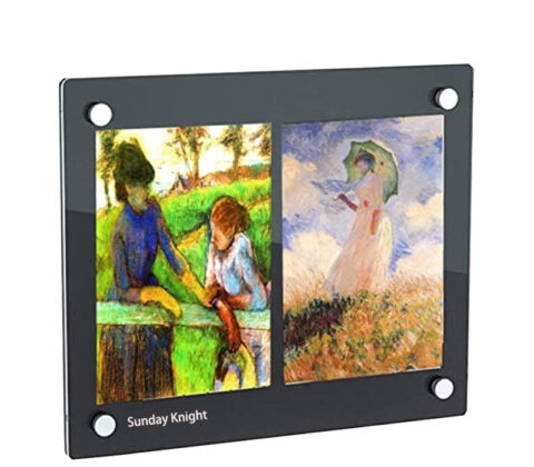 Wholesale custom acrylic double panel photo frame