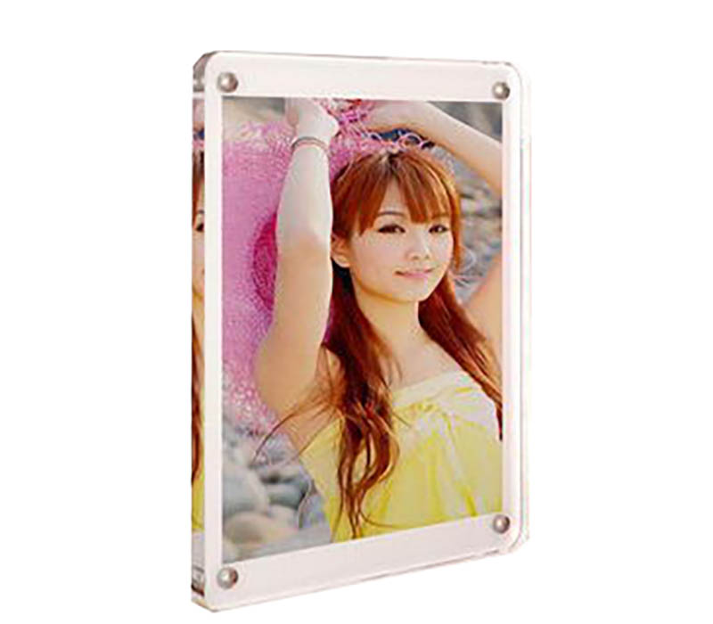 Wholesale custom acrylic desktop magnetic photo frame