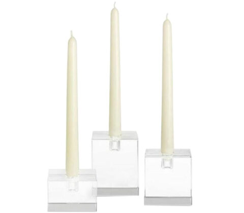 Wholesale custom acrylic candle holder block